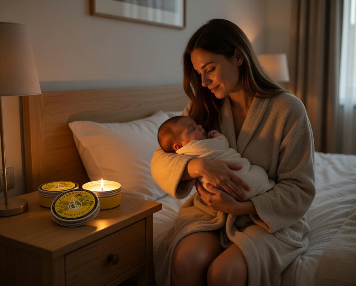 La bougie naturelle qui éloigne les insectes volants parfum naturel pour toute la famille