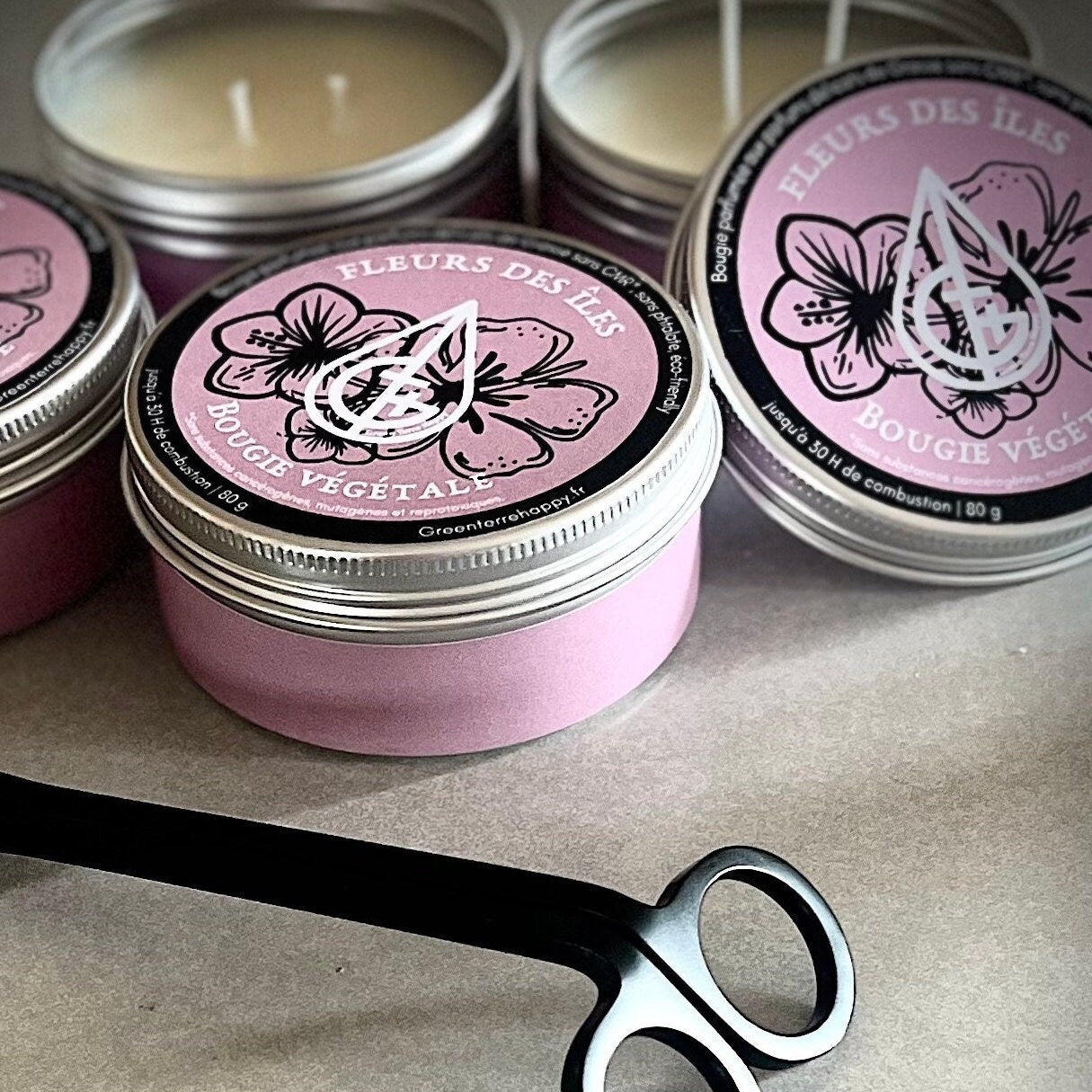 bougie exotique naturelle fleurs des iles