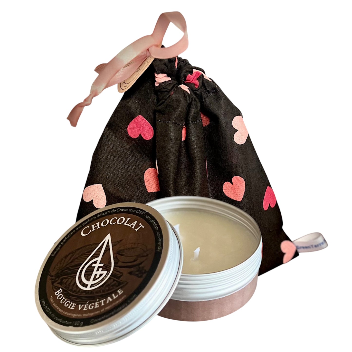 Bougie parfumée Chocolat, fait main en France, bougie artisanale vegan