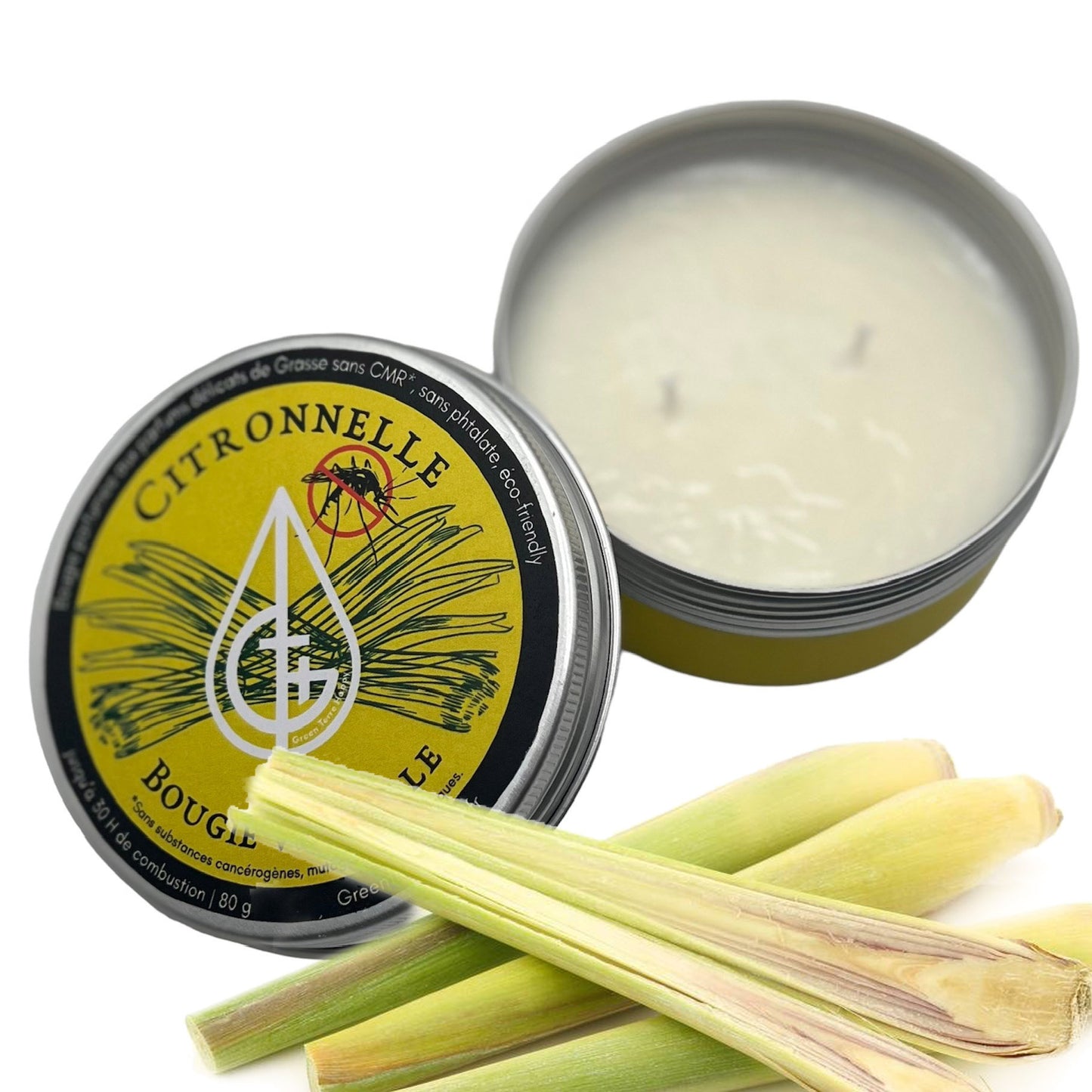 Bougie non toxique pour votre bien être et ceux que vous aimez pour la santé de tous à la citronnelle naturelle
