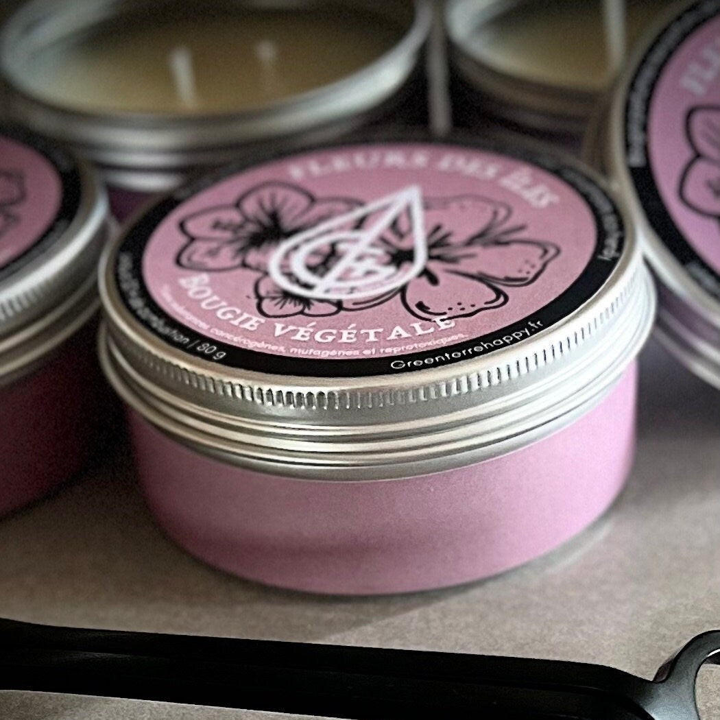 bougie parfumee fleurs des iles faites mains artisanale