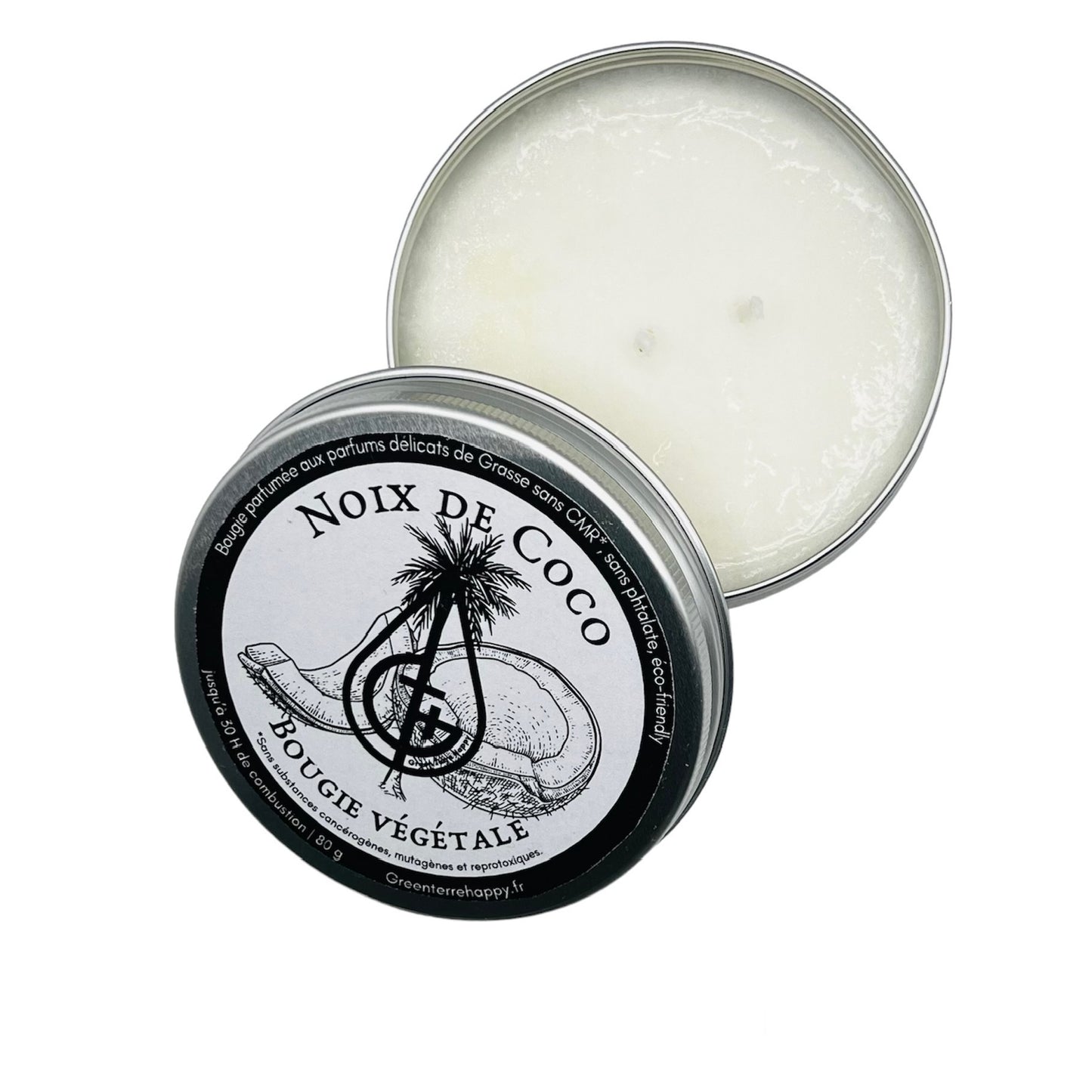 bougie parfumee noix de coco a la cire vegetale fait a la main bougie artisanale