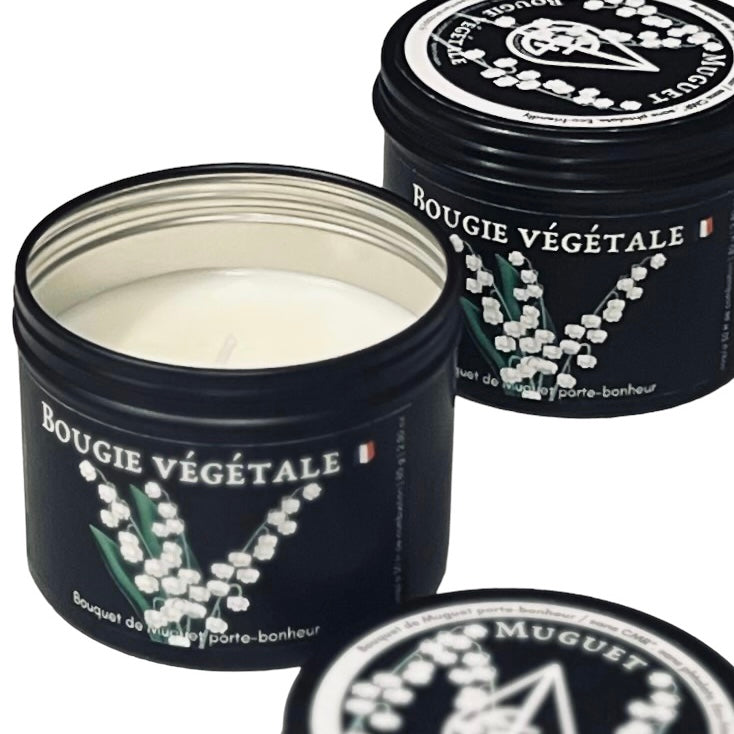 bougie parfumee au muguet porte bonheur