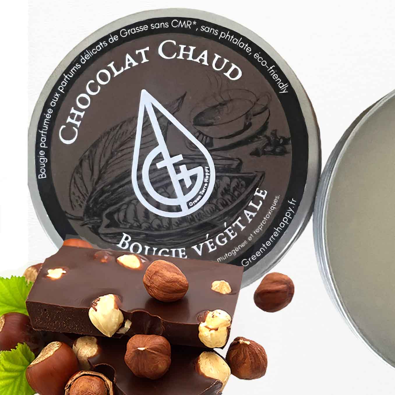 Bougie vegan au delicieux parfum du chocolat