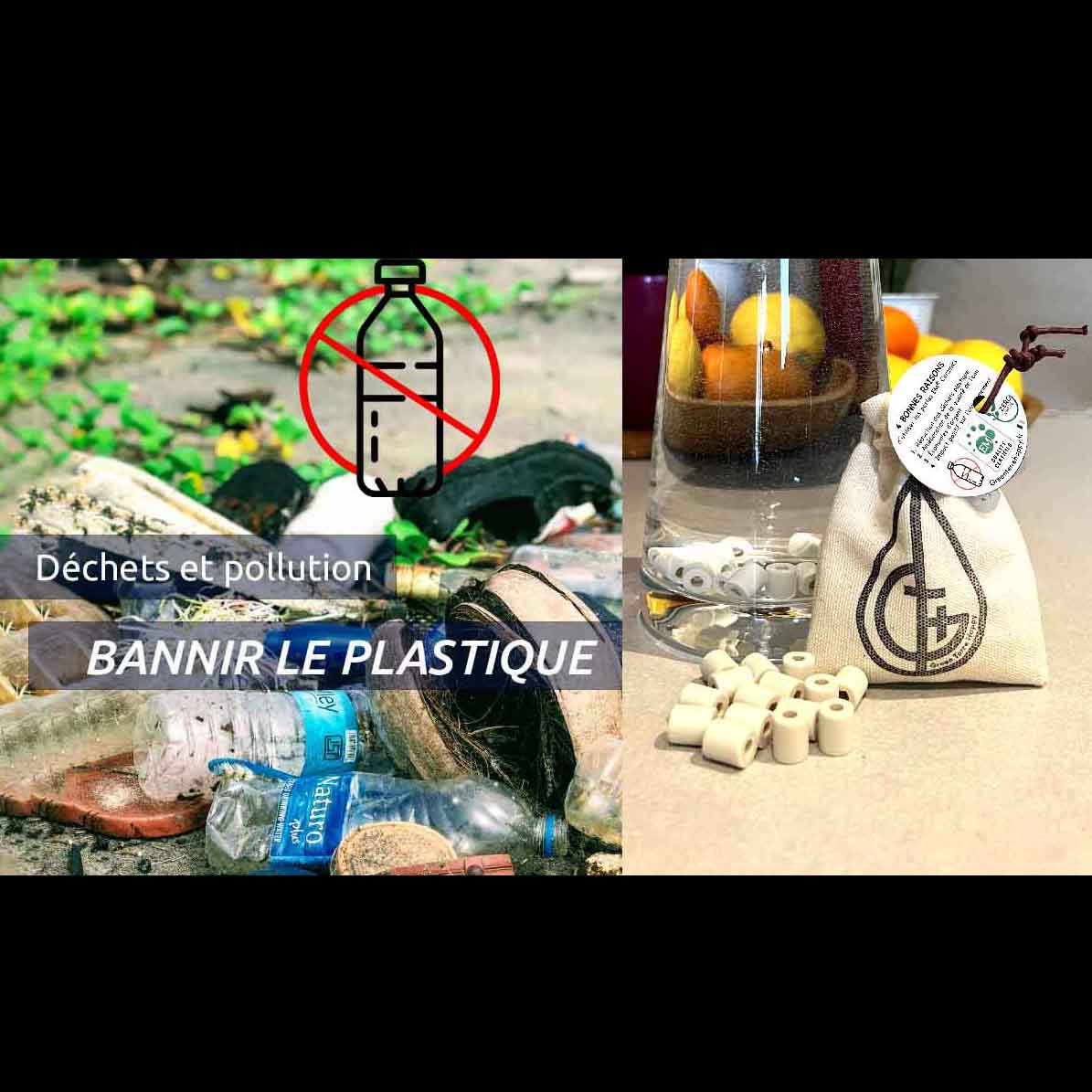 boire de l'eau du robinet meilleure sans plastique avec les perles EM Ceramics veritables