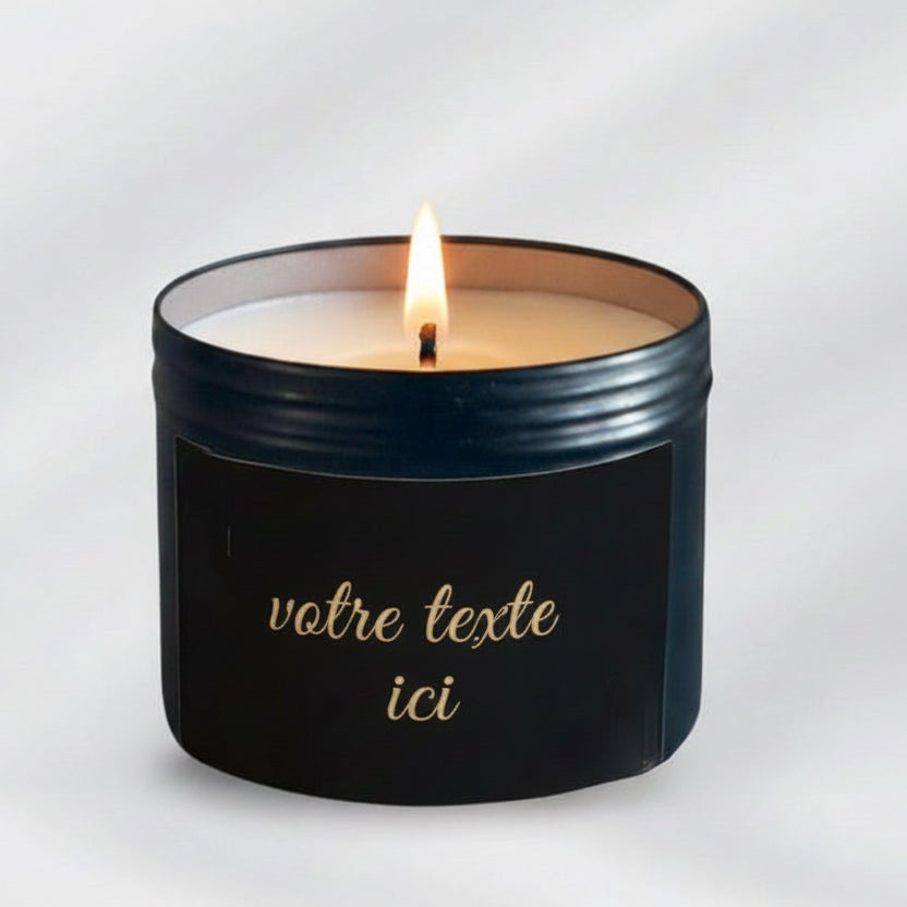 Une bougie cadeau personnalisé avec message 