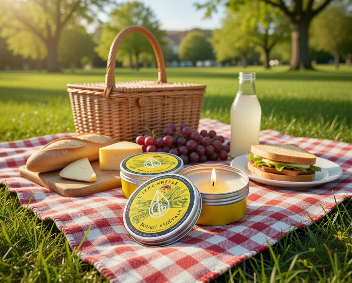 Bougie éloigne les insectes volants très naturel sans substance chimique pour la santé de tous 