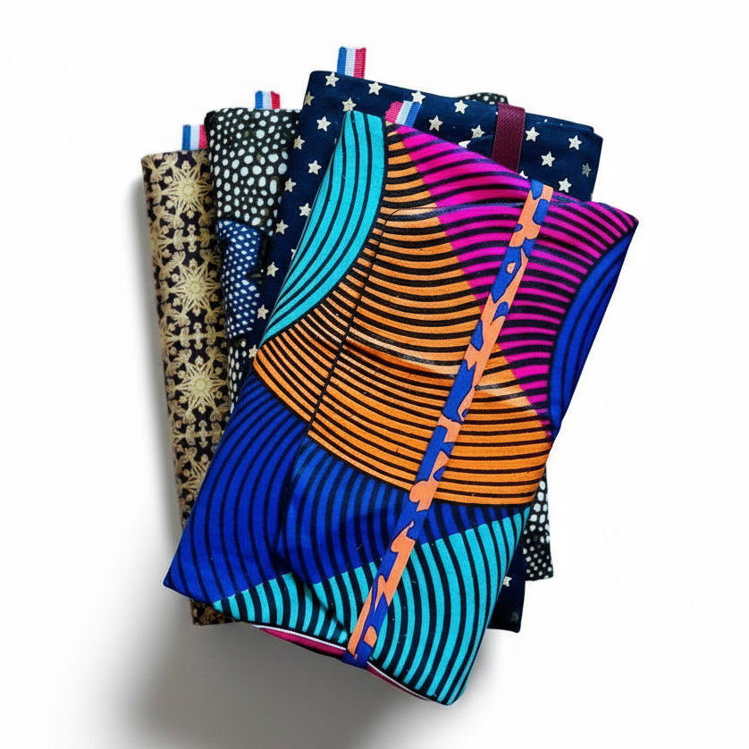 Couvres livre de poche en coton artisanal cadeau pour proteger votre lecture avec discretion