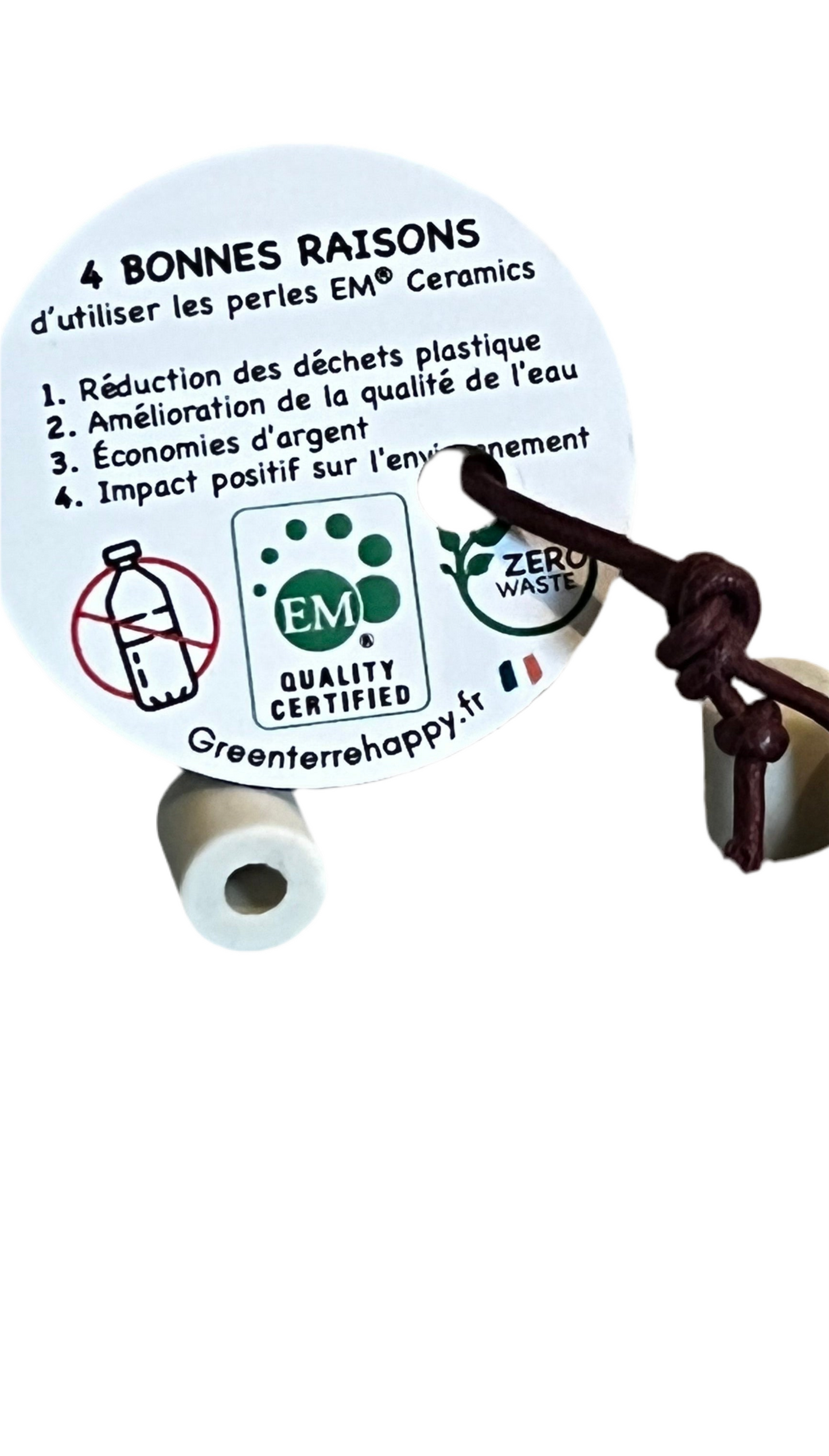 Filtre L’eau de votre robinet avec les perles EM Céramique filtre naturel, eau du robinet meilleur à boire.