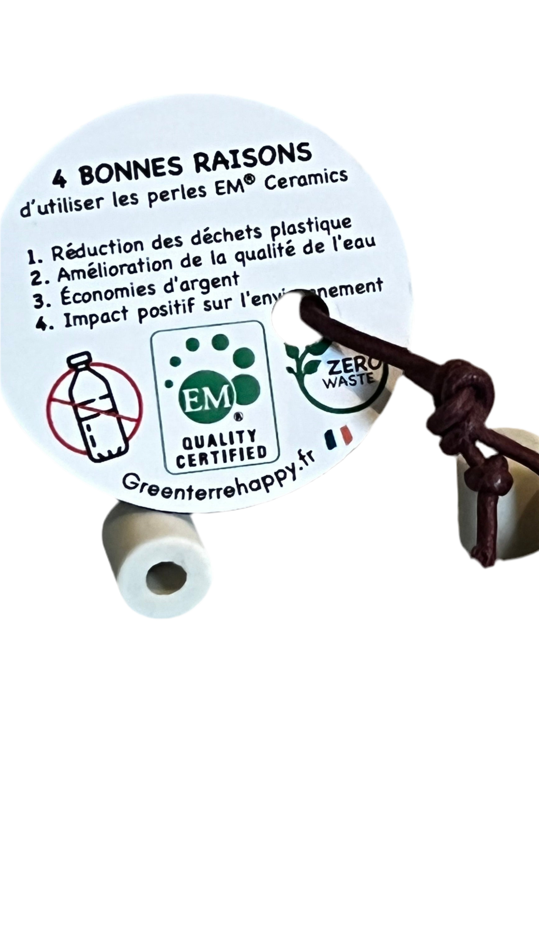 Filtre L’eau de votre robinet avec les perles EM Céramique filtre naturel, eau du robinet meilleur à boire.