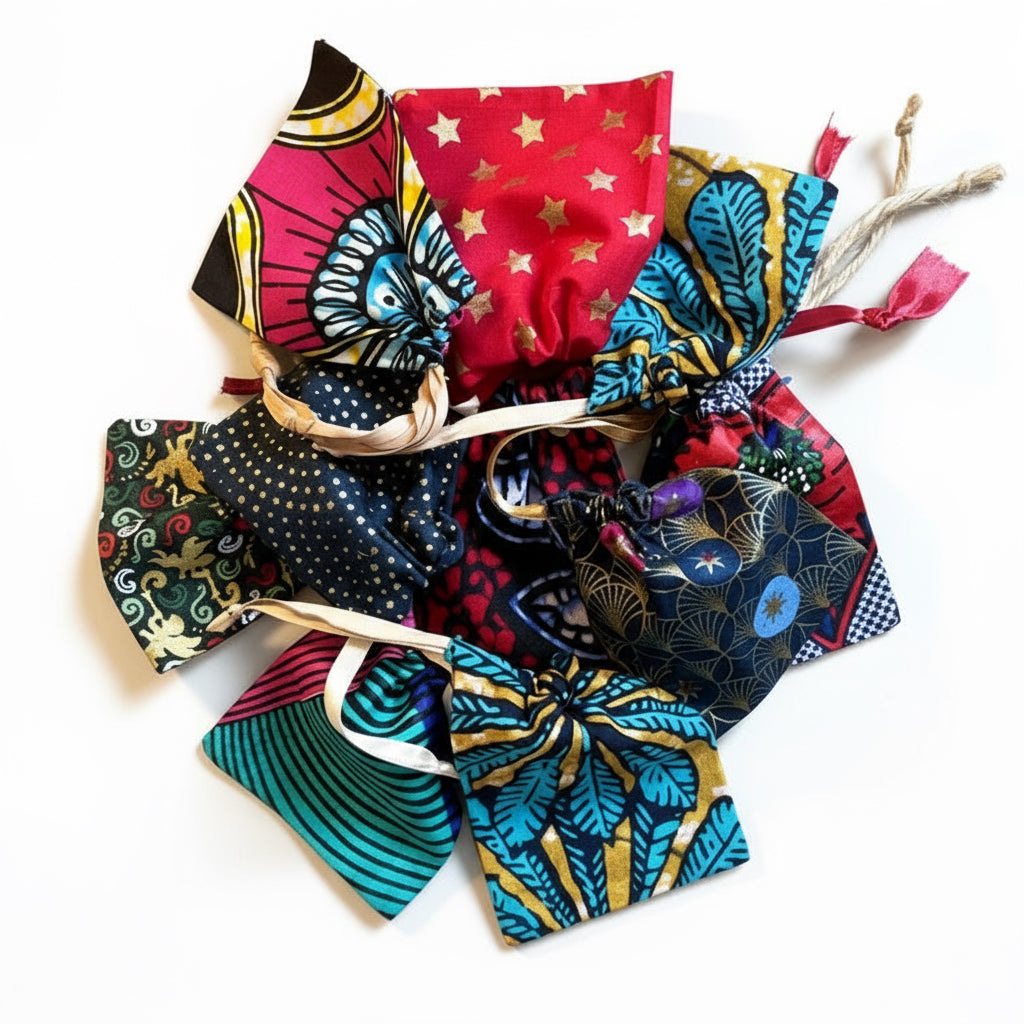 Sac a petit objets protecteur de vos bijoux petit sac coton pour ranger et protège lors de voyage et dans vos sacs 