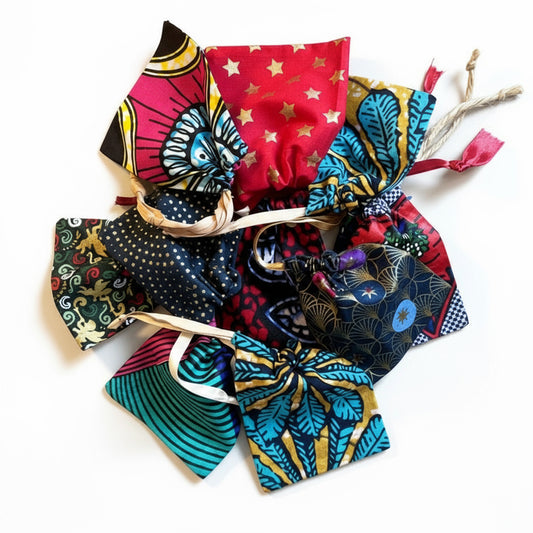 Sac a petit objets protecteur de vos bijoux petit sac coton pour ranger et protège lors de voyage et dans vos sacs 