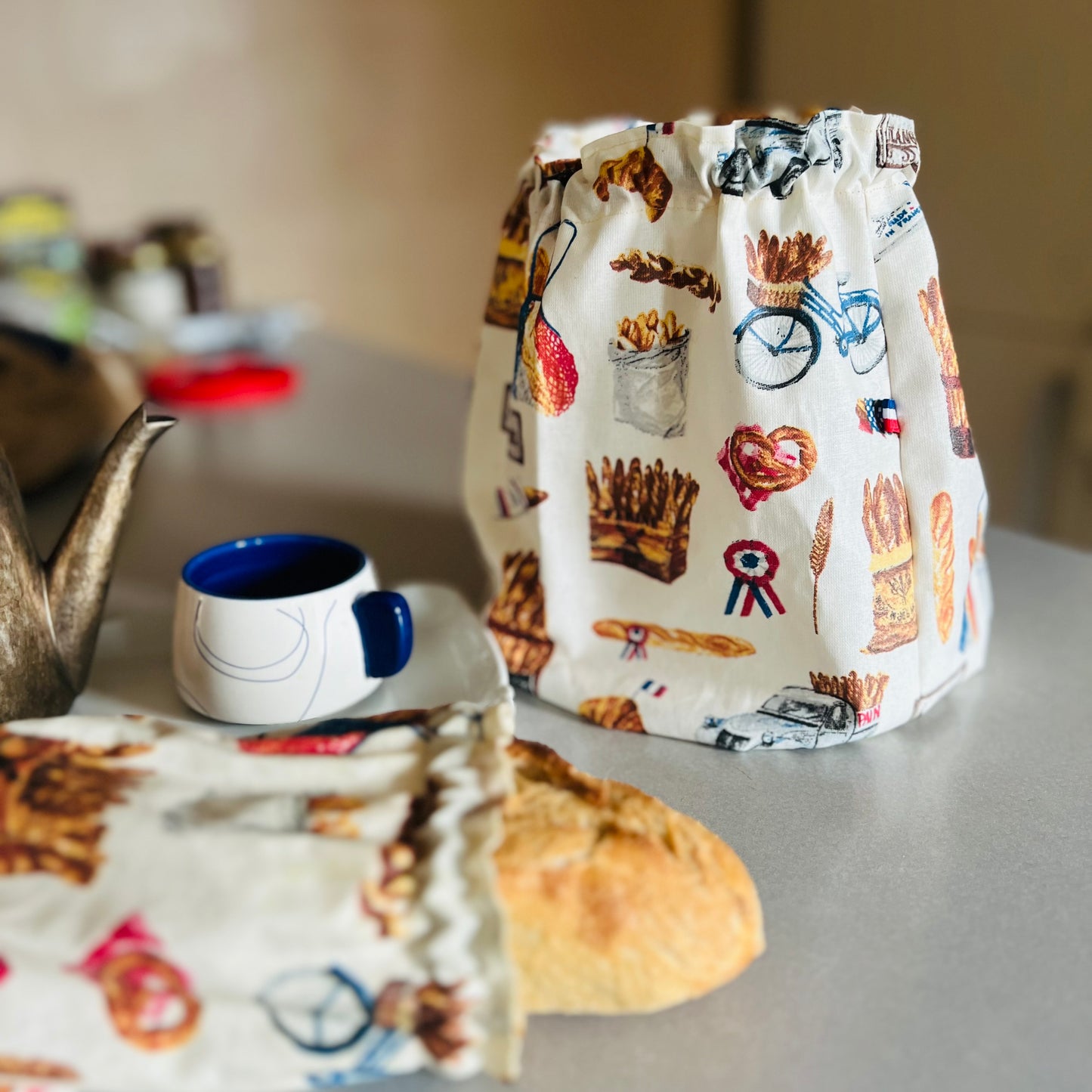 Sac à pain viennoiseries sandwich conserve plus longtemps le pain Paris France