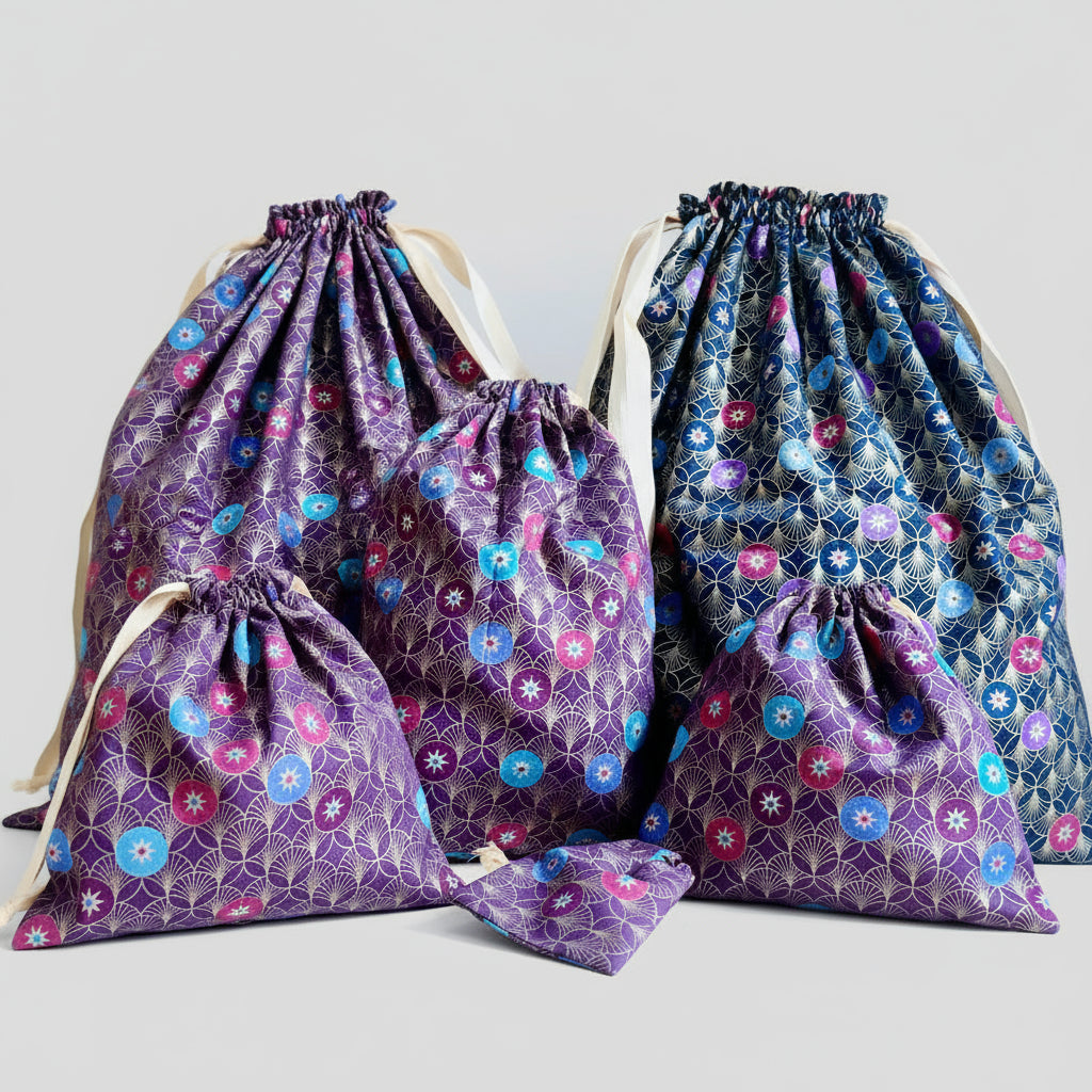 Pochon en tissu emballage cadeaux en coton ecologique économique 