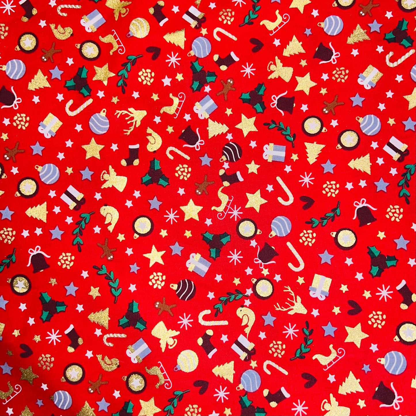 Sac emballage cadeaux en tissus coton motifs Noel, zero dechet, Furoshiki pochons sacs reutilisables